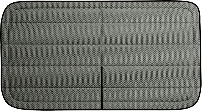 Sliding Door Window Cover for Ram Promaster, 2014-current, 2 Folding Panels for Ventilation (T-Vent), Magnetic Insulated Blackout Window Sunshade, Foldable Design, AllSeasonGuard