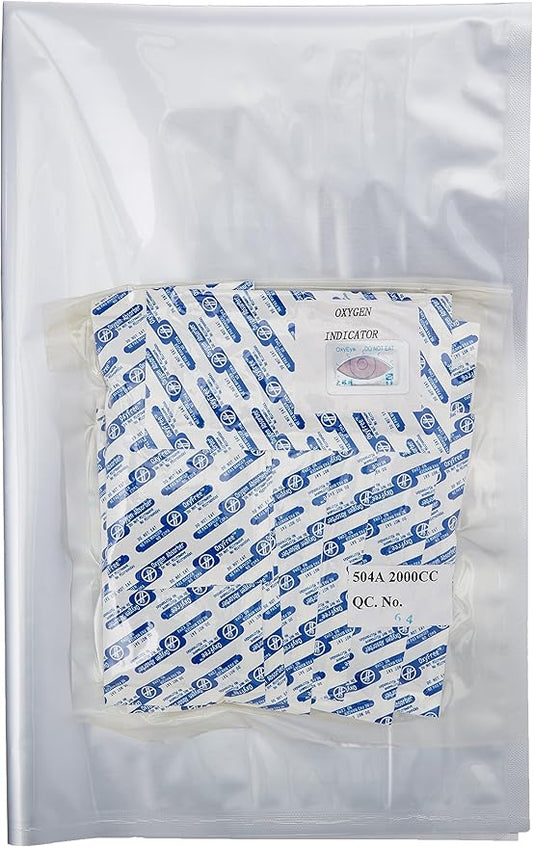 (10) 5-Gallon 5 Mil ShieldPro Genuine Mylar Aluminum Foil Bags with (10) 2000cc Oxyfree Oxygen Absorbers for Long Term Food Storage