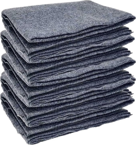 Vakly Emergency Throw Blanket [80’’x40’’] Disposable Fleece Military Cover – for Traveling, Camping, Car, Outdoor Survival, Homeless Shelters & Everyday Use (5, Gray, 40" x 80")