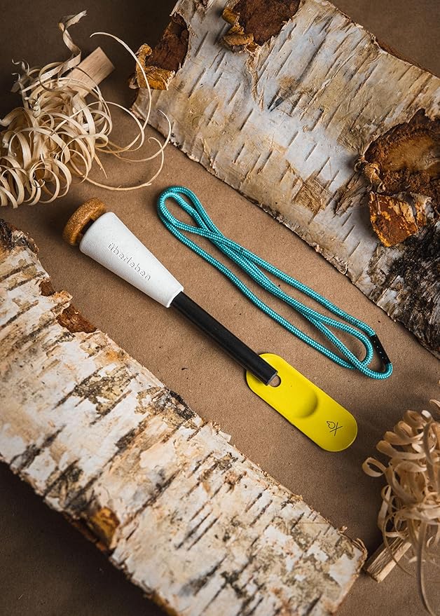 Überleben | Zünden PRO Ferro Rod Fire Starter Survival Tool – Up to 15,000 Strikes, 3/8" Thick Fire Steel with Wood Handle, Striker & Lanyard – Waterproof Camping Essentials (Alotta Colada)
