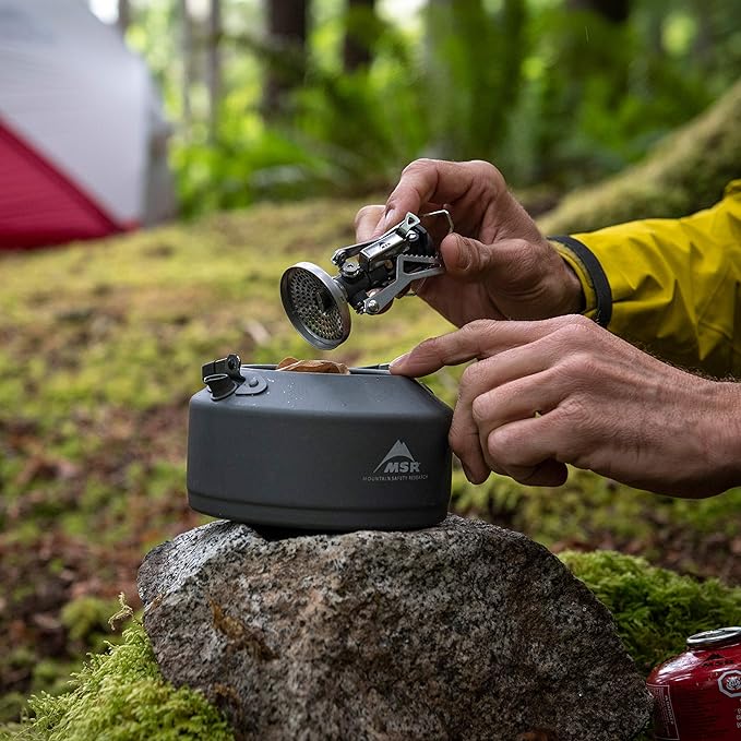 MSR Pika Hard-Anodized Aluminum Camping Teapot, Black