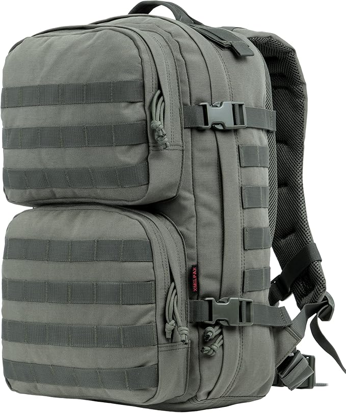 Tactical Backpack Military Survival Pack EDC Daypack Bag MOLLE for Camping Hiking Hunting Bugout Travel 25L