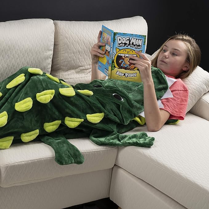 Cozy Crocodile Animal Tail Blanket for Kids Soft and Comfortable Kids Sleeping Bag Sleep Sacks Blankets for Movie Night, Sleepovers, Camping and More - Fits Boys and Girls Ages 3-13 Years