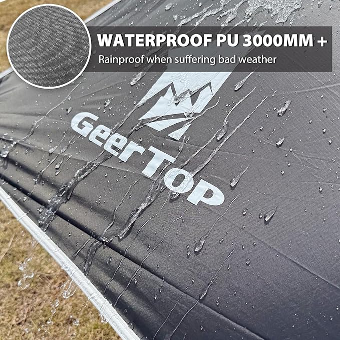 GEERTOP Large Car Side Awning Tarp 19 x11 ft Waterproof Vehicle Sun Shade Cnaopy Shelter for SUV, MPV, Van, Campers