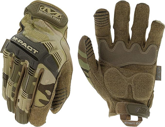 Mechanix Wear: M-Pact Tactical Gloves with Secure Fit, Touchscreen Capable Safety Gloves for Men, Work Gloves with Impact Protection and Vibration Absorption (Camouflage - MultiCam, XX-Large)