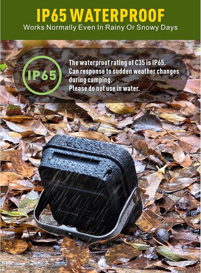 30000mAh LED Camping Lantern,Rechargeable Tent Light, QC3.0/22.5W, 1600LM, 4-Color Switch, IPX5 Waterproof Outdoor Light for Power Failure,Emergency,Camping,Hiking (Black-Pro