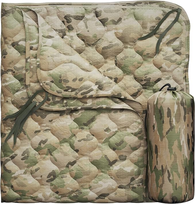Woobie Blanket Poncho Liner Army & Military Blanket | Insulated Thermal Camping Blanket | USGI, Waterproof Army Gear & Military Gear