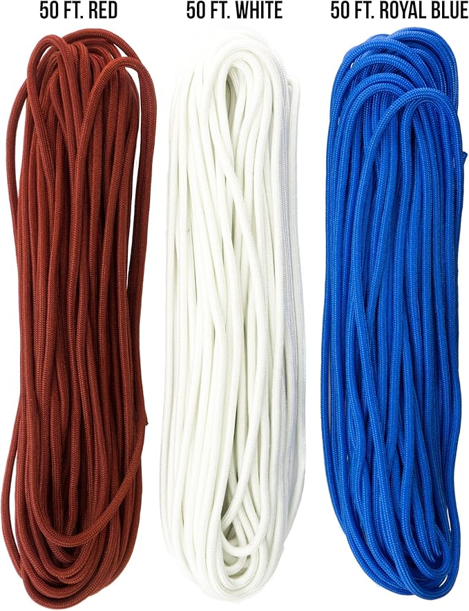 TOUGH-GRID 750 Paracord Military Grade Nylon Rope - Type IV Mil-Spec Made in USA - Tactical Survival Cord
