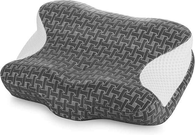 Elviros CPAP Pillow for Sleeping, Ergonomic Adjustable Height Neck Support Memory Foam Bed Pillow for CPAP Users with Sleep Apnea, Suitable for Side and Back Sleepers