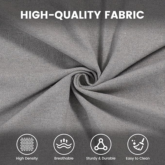 Lazy Daze Hammocks Double Brazilian Cotton Hammock, Extra Large Portable Outdoor Camping Hammock with Tree Straps & Travel Bag for Backyard Patio Poolside Indoor, 550lbs Capacity, Light Gray