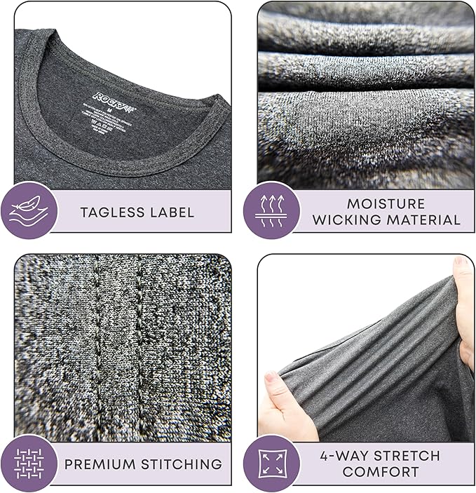 Rocky Thermal Underwear for Kids, Boys Thermals, Long Johns Underwear, Base Layer for Cold Weather/Skiing