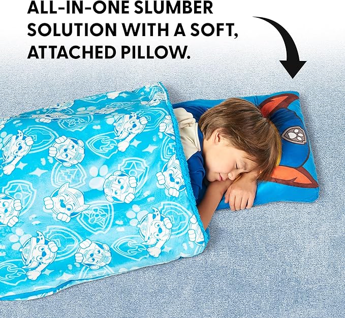 Silk Touch Sherpa Slumber Bag for Boys and Girls, Sleeping Bag with Zipper, 27 x 56 inches