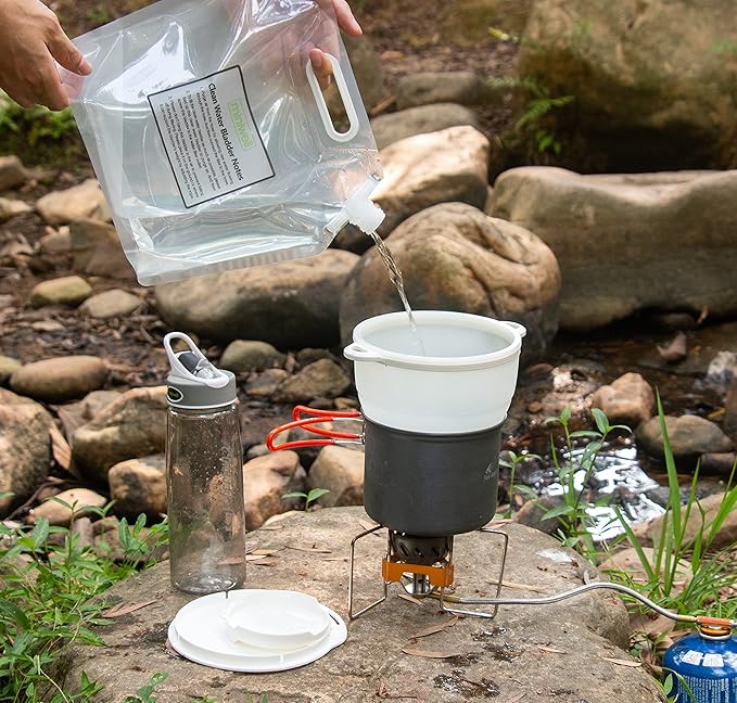 miniwell Filtration System- Water Camping Filter with Replaceable Filter - for Hiking Purification- Remove Chlorine,Sediments, BPA Free- Emergency