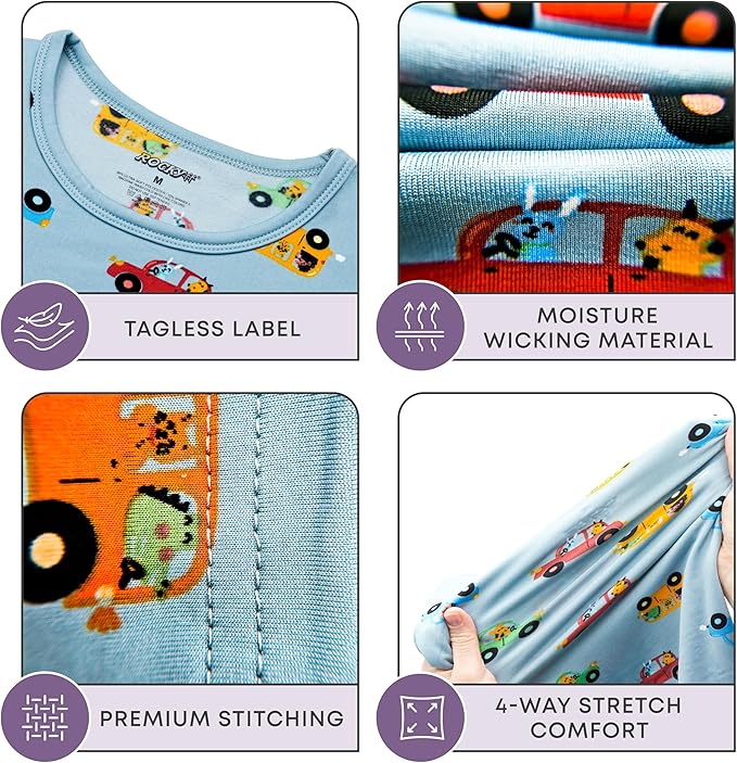 Rocky Thermal Underwear for Kids, Boys Thermals, Long Johns Underwear, Base Layer for Cold Weather/Skiing