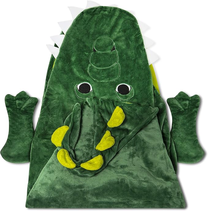 Cozy Crocodile Animal Tail Blanket for Kids Soft and Comfortable Kids Sleeping Bag Sleep Sacks Blankets for Movie Night, Sleepovers, Camping and More - Fits Boys and Girls Ages 3-13 Years