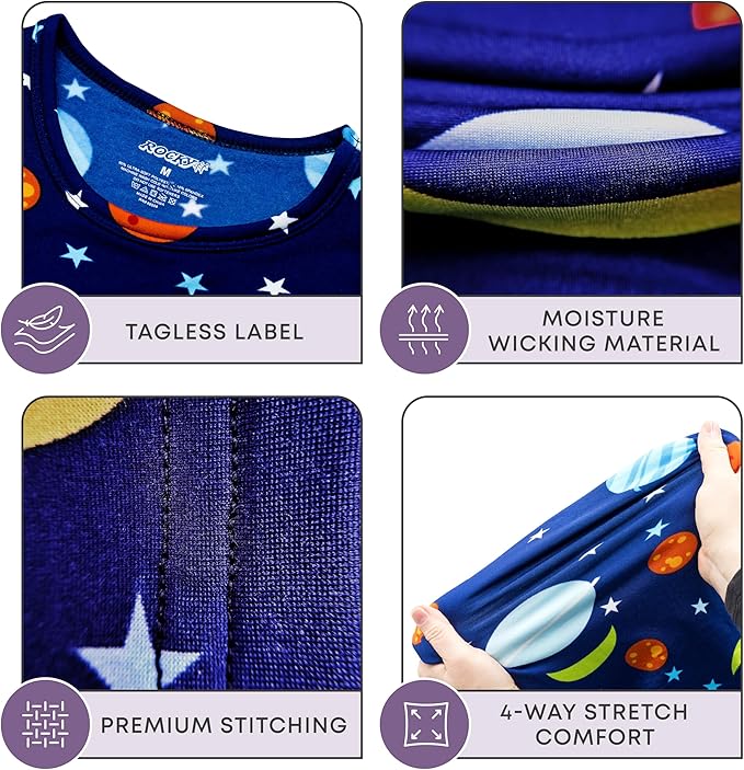 Rocky Thermal Underwear for Kids, Boys Thermals, Long Johns Underwear, Base Layer for Cold Weather/Skiing