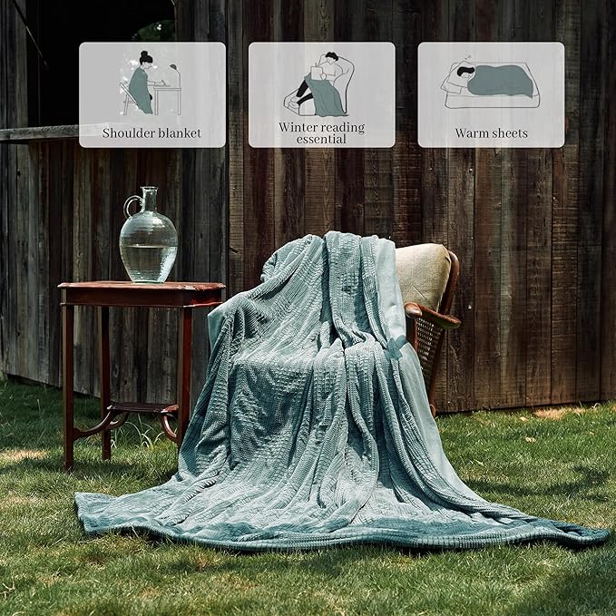 Texciting Electric Blanket Queen Size 84''X90'' - Heated Blanket with Dual Control Fast Heating 10 Heating Levels & 10 Hours Auto Off,ETL Certified Machine Washable (Green)