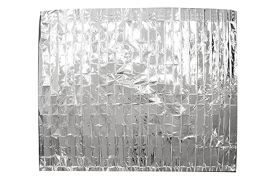 Primacare CB-6831 Emergency Mylar Thermal Foil Blanket, Lightweight and Durable Insulation Mylar Material, Perfect for Outdoors, Hiking, Survival, First Aid, 62" x 82" (Pack of 2)
