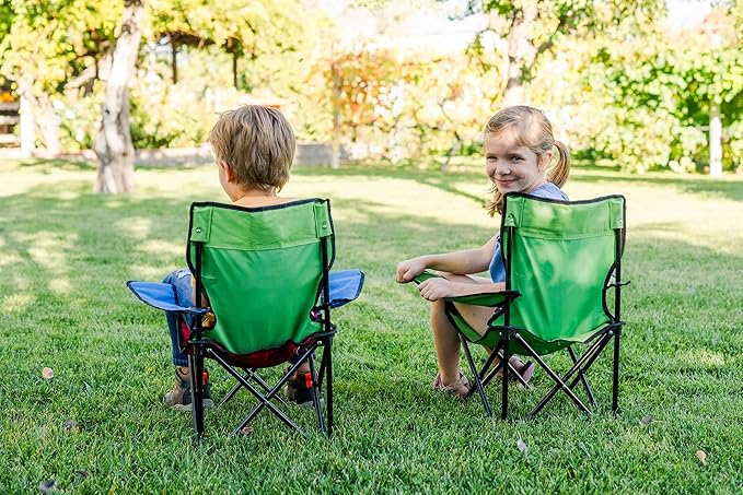 Pacific Play Tents – Kids Folding Chair, 100 lbs. Weight Capacity - Tri-Color