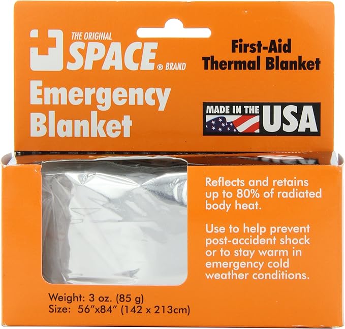 Grabber - The Original Space Brand Emergency Survival Blanket - Silver