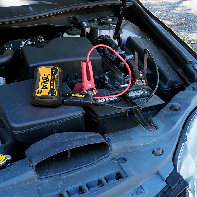 DEWALT DXAELJ25 2500 Peak Amp Portable Lithium Jump Starter with 25W Type C, 15W Type A, 60W Type C in/Out