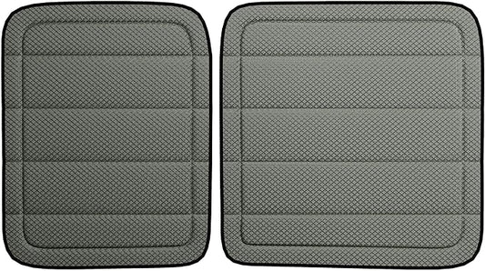 Extra-Thick Side Barn Door Window Covers for Chevy Express/Gmc Savana Van Van,Magnetic Insulated Blackout Window Sunshade, Foldable Design, AllSeasonGuard Pro