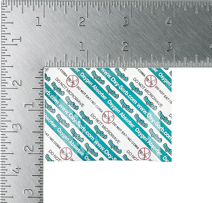 OxySorb 300cc Oxygen Absorbers for Food Storage (100 Pack) – Food Grade, Long-Term Freshness Preservation, Ideal for Emergency & Survival Supplies