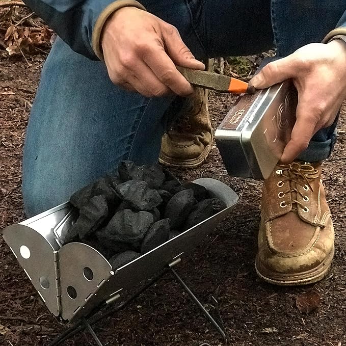 UCO Stormproof, Waterproof & Windproof Behemoth Strikable Firestarter with 3 Replacement Kits