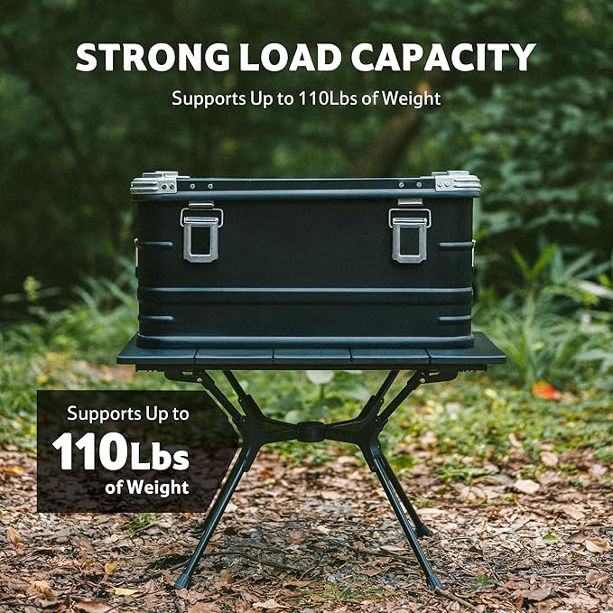 Naturehike YL01 Portable Camping Table, Lightweight Folding Backpacking Table for Hiking, Tailgating, Picnics, Beach, Travel