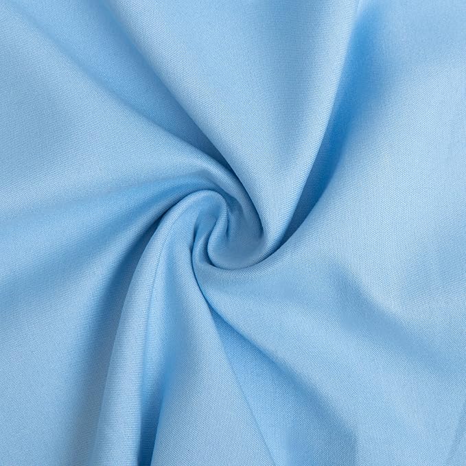 NTBAY Microfiber Toddler Pillowcases with Envelope Closure, 2 Pack 100% Brushed Microfiber Super Soft Travel Kids Nursery Pillow Cases, 14"x20" Fits Pillows Sized 12"x16" 13"x18" 14"x19", Sky Blue
