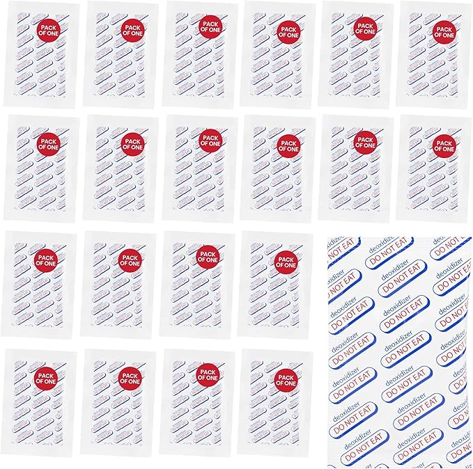 Wallaby 400cc Oxygen Absorbers - 100 Count (10x Packs of 10) + 2000cc Oxygen Absorbers - 20 Count (Individually Sealed) - for Long Term Food Storage & Survival