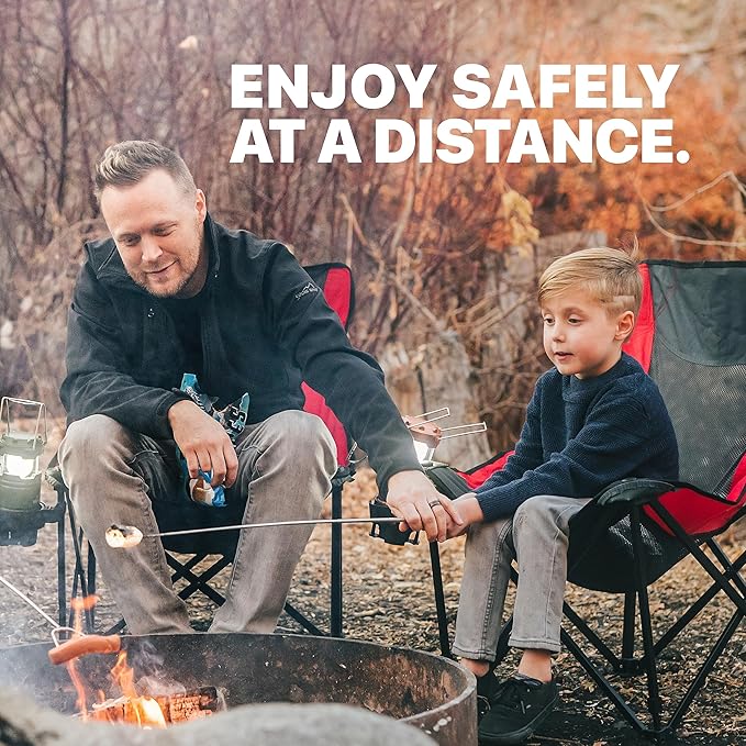 MalloMe Smores Sticks for Fire Pit - Accessories for Campfire Marshmallow Roasting Sticks Smores Kit Outdoor - Smore Skewers Hot Dog Fork For Outside, Camping Essentials Bonfire Gear Long 32" 5 Pack