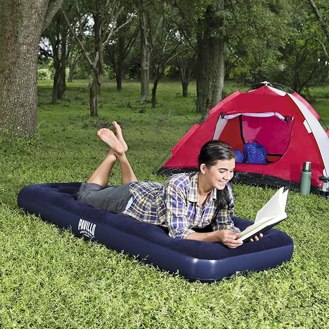 Bestway 67001E Flocked Air Bed Twin