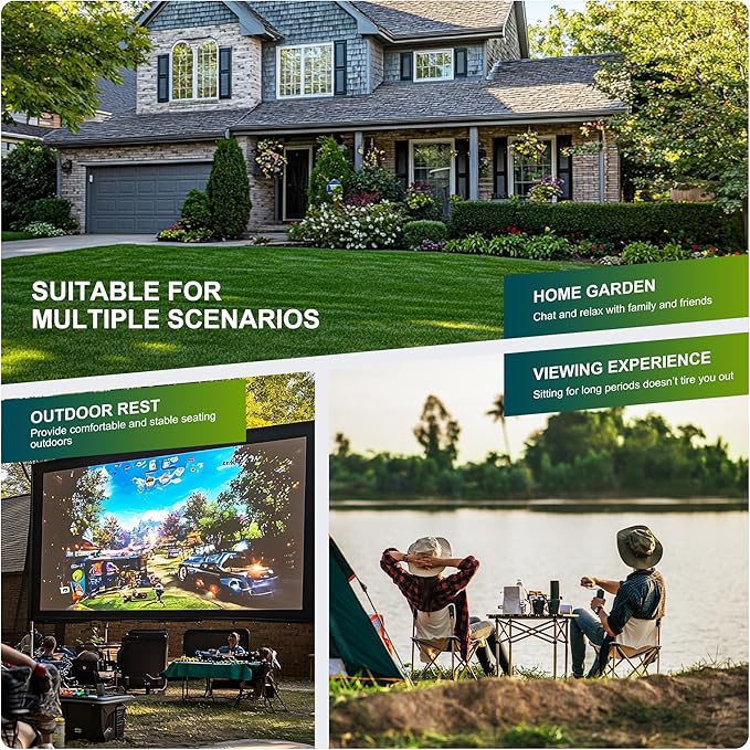 ALPHA CAMP Folding Camping Chairs for Adults Lawn Chairs Outdoor Chairs Support 250 LBS Portable Camp Chairs with Cup Holders Cooler Pouch for Outdoor, 2 Pack