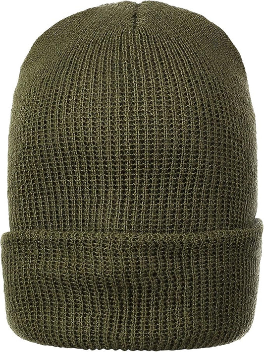 100% Wool Watch Cap – GI Warm Winter Beanie Cap for Cold Weather – Made in the USA Military Specifications.