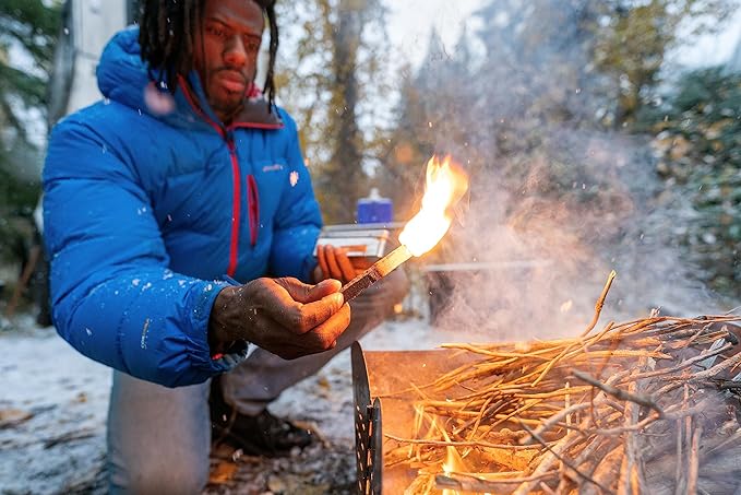 UCO Stormproof, Waterproof & Windproof Behemoth Strikable Firestarter with 3 Replacement Kits