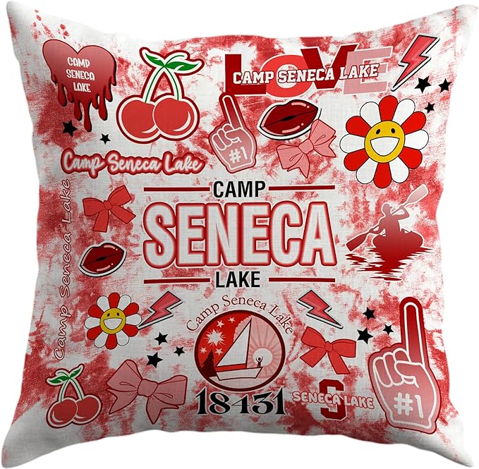 Gilbins Camp Bunk Kids Autograph Pillows A Great Gift for Boys Or Girls (Camp Seneca)