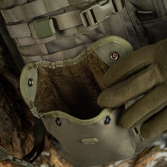 M-Tac MOLLE Canteen Pouch – Tactical Water Bottle Carrier, 600D PVC‑Coated Polyester, Fits 40 oz Canteens, MOLLE Backpack/Vest Attachment (Olive)