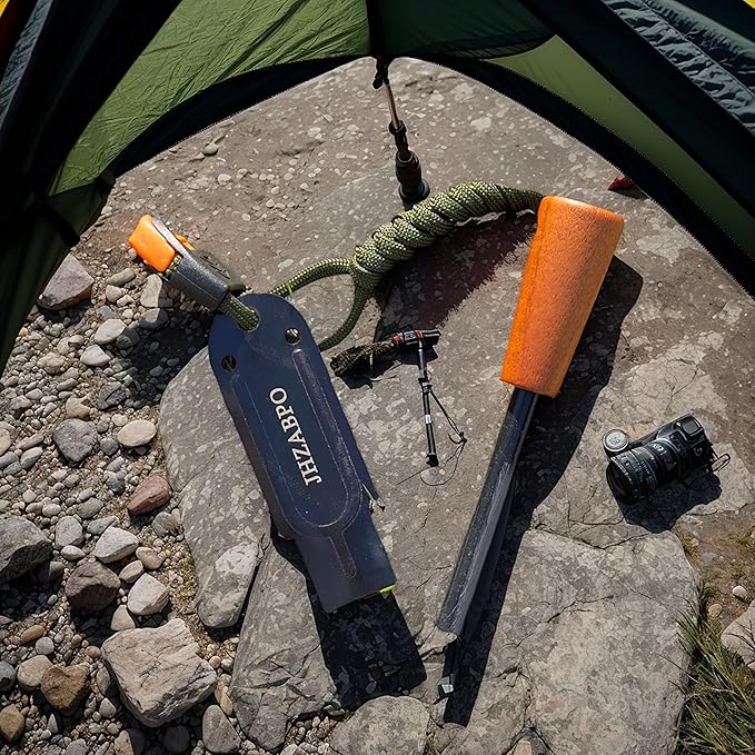 Ferro Rod Survival Kit, Flint and Steel Flint Fire Starter Kit, Fast Fire Stick with Survival Whistle
