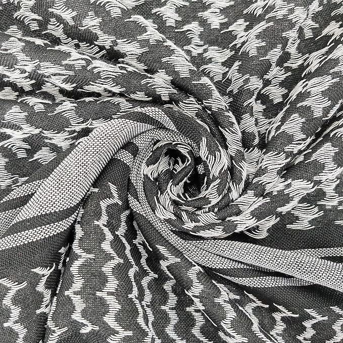 Luxns Military Shemagh Tactical Desert Scarf / 100% Cotton Keffiyeh Scarf Wrap for Men And Women