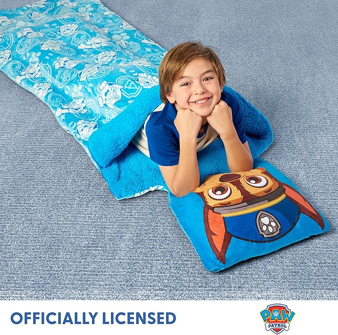 Silk Touch Sherpa Slumber Bag for Boys and Girls, Sleeping Bag with Zipper, 27 x 56 inches